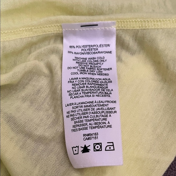 Calvin Klein Performance Light Yellow Tank Top - Picture 7 of 8